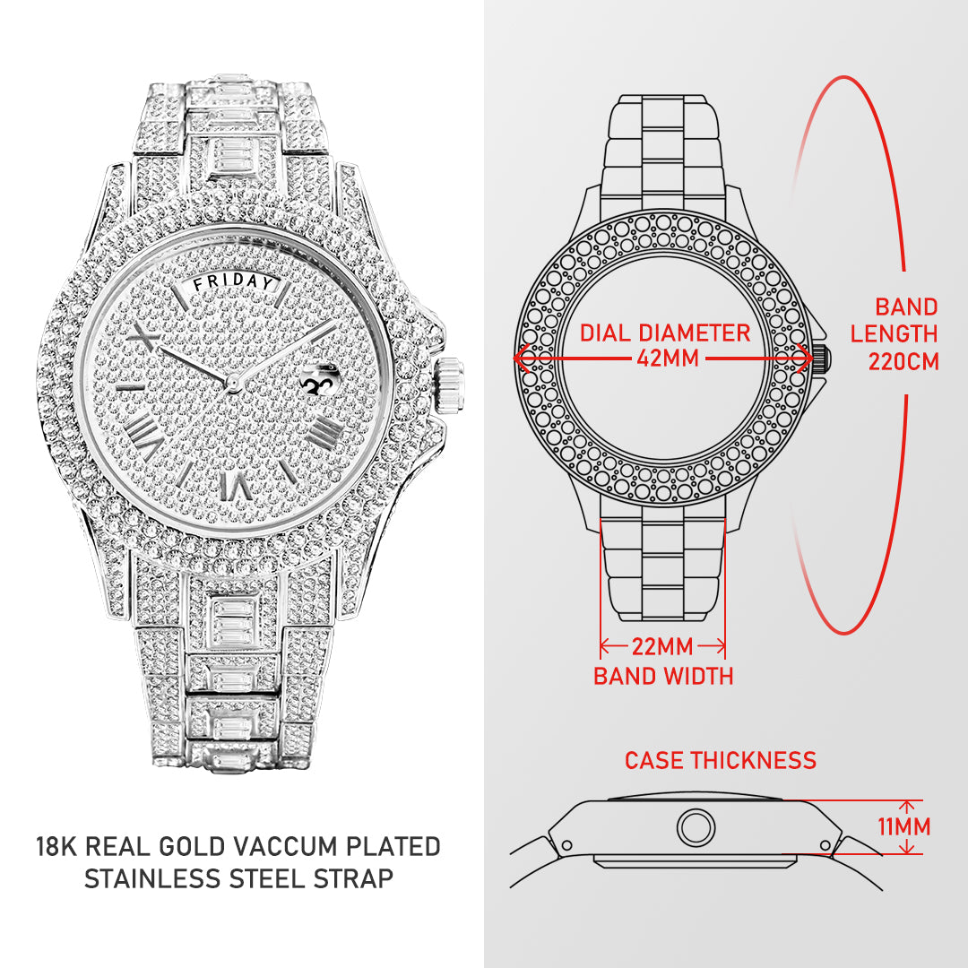 Masculino Diamond Quartz Watches